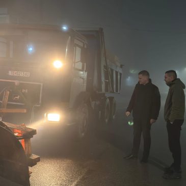 Арачиново: Веднаш по појавата на тешки атмосферски услови, беа активирани надлежните екипи за континуиран мониторинг на состојбата.